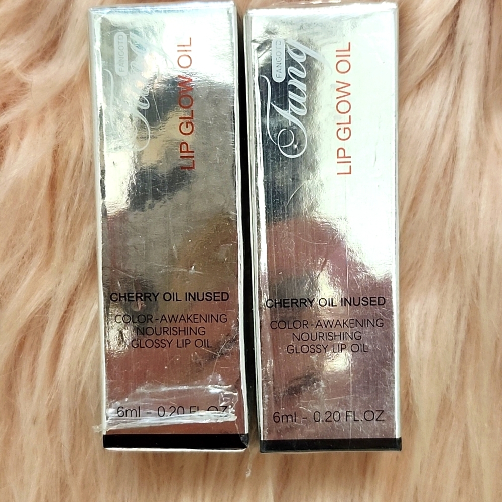 Brand New 2CT BUNDLE FANG HYDRATING LIP GLOW OIL INFUSED GLOSSY LIP OIL